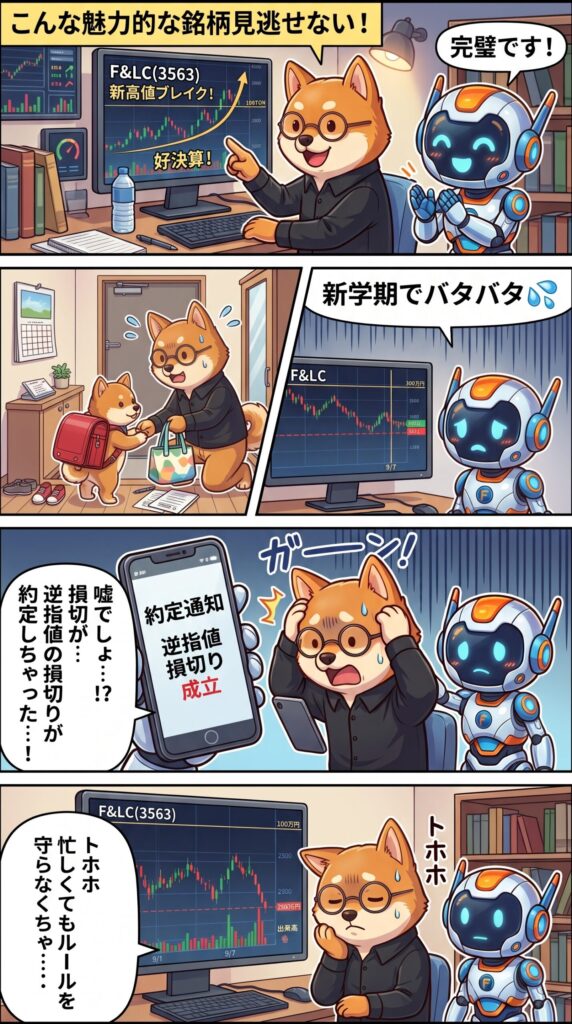 新高値ブレイク投資の第二戦:F&LC(3563):惨敗